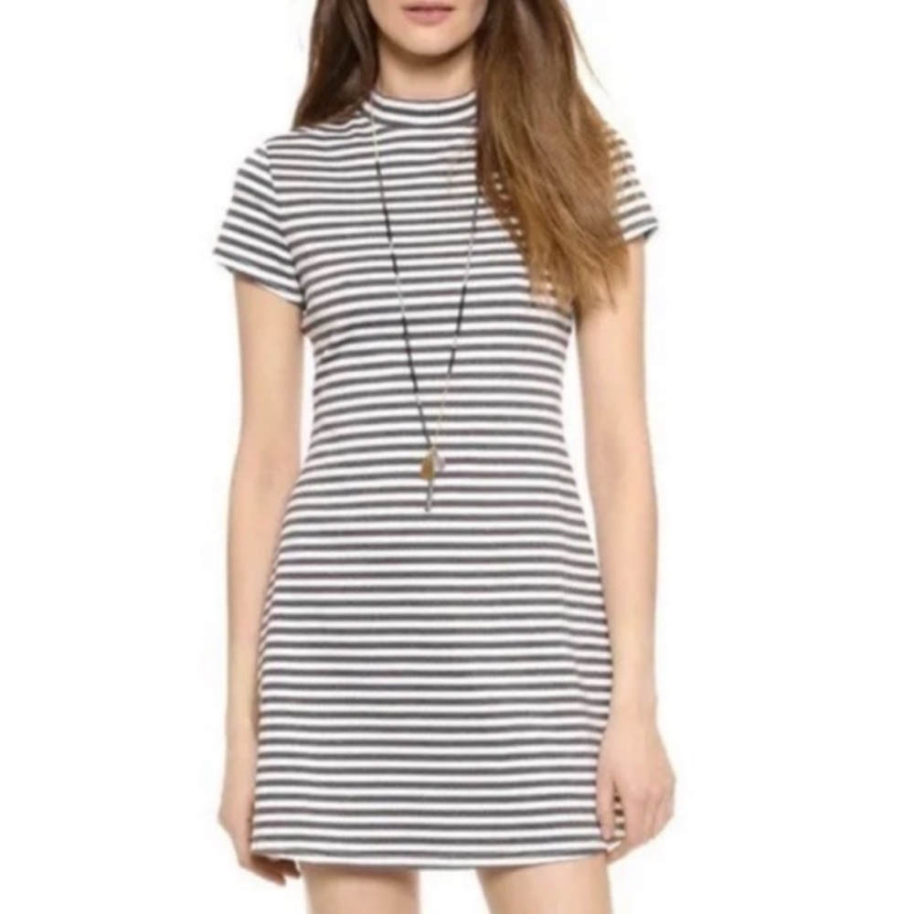 Free People Black and White Women's Dress Size Large